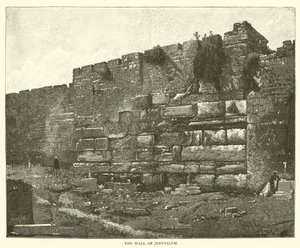 Muren i Jerusalem (gravering) af English School