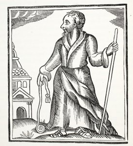 The Wandering Jew, illustration fra Chap-books of the Eighteenth Century af John Ashton, pub. 1882
