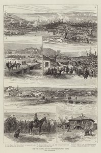 Krigen, Plevna og Osman Pashas overgivelse (gravering) af English School