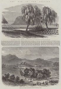 The War in New Zealand (gravering) af English School