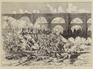 Krigen i Spanien, Frivillige fra Teruel, der afstøder et Carlistangreb (gravering) af English School