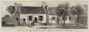 Der Krieg im Transvaal, Südafrika, ein Laden in Lydenberg (Gravur) von English School