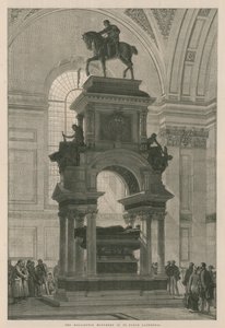 Wellington-monumentet i St Pauls Cathedral af English School