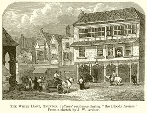 The White Hart, Taunton, Jeffreys Residence under Bloody Assizes af English School