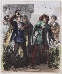 Die weißen und roten Rosen von English School