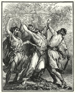The Wicked Husbandmen (gravering) af English School