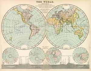 Verden (farvelitografi) af English School