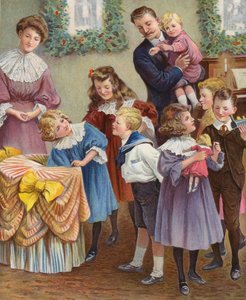 Klidkarret (farvelitografi) af English School