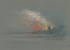 Afbrændingen af parlamentets huse, 16. oktober 1834 af English School