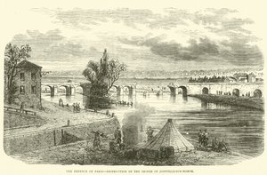 Forsvaret af Paris, ødelæggelse af broen i Joinville-sur-Marne, november 1870 af English School