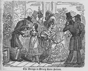 Gørslerne i en Drury Lane Saloon af English School