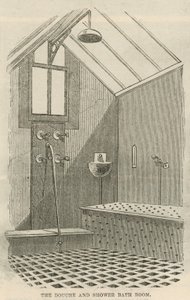Den douche og brusebadeværelse af English School