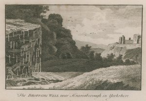 Faldbrønden nær Knaresborough i Yorkshire af English School