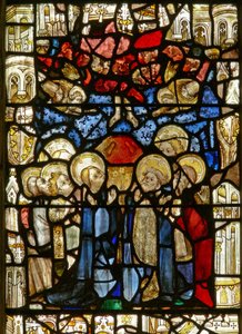 Det østlige vindue, der forestiller himmelfarten af English School