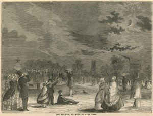 Formørkelsen, som set i Hyde Park, London af English School