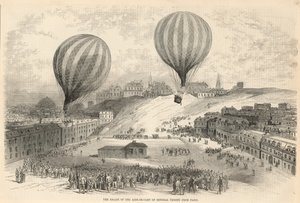 Flugten fra general Trochus aide-de-camp fra Paris af English School
