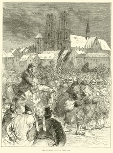 Evakueringen af Orleans, december 1870 af English School