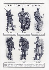 Kampen for Italiensk, Første Verdenskrig, 1915 af English School