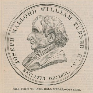 Den første Turner-guldmedalje (forside) af English School