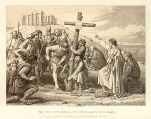 Den første forkyndelse af kristendommen i Storbritannien af English School