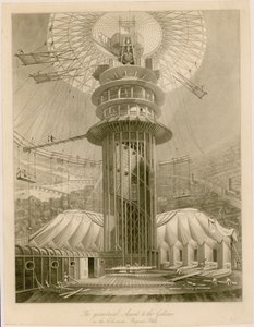 Den geometriske opstigning til gallerierne i Colosseum, Regents Park af English School