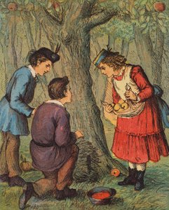 Pindsvinets rede (farvelitografi) af English School