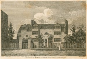 Huset ved Parsons Green, nær Fulham, London, da Samuel Richardson skrev Clarissa af English School