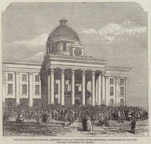 Indvielsen af den ærede Jefferson Davis af English School