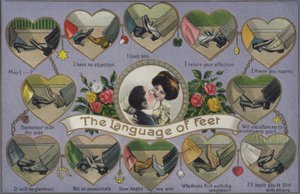 The language of feet, flirting by playing footsiedani af English School