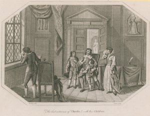 Det sidste interview af kong Charles I med sine børn af English School