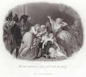 Det sidste interview af Ludvig XVI med sin familie af English School
