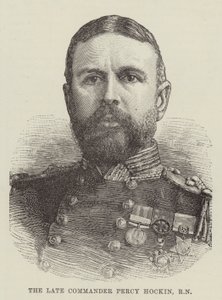 Den afdøde kommandør Percy Hockin, RN (gravering) af English School