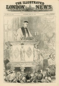 Der verstorbene Dekan Stanley in der Westminster Abbey von English School