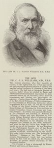Den afdøde Dr C J Blasius Williams, MD, FRS (gravering) af English School