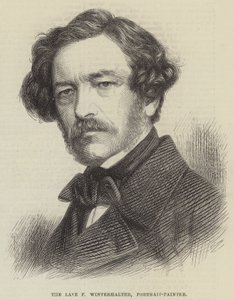 Den afdøde F Winterhalter, portrætmaler (gravering) af English School