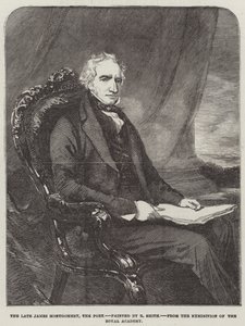 Den afdøde James Montgomery, Poeten (gravering) af English School