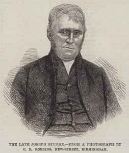Den afdøde Joseph Sturge (gravering) af English School