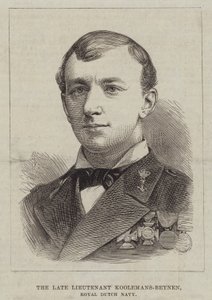 Der verstorbene Leutnant Koolemans-Beynen, Königliche Niederländische Marine (Gravur)