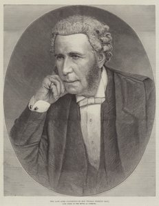 Den afdøde Lord Farnborough (Sir Thomas Erskine May), afdøde Clerk of the House of Commons (gravering) af English School
