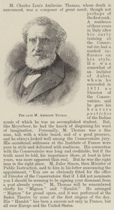 Afdøde M Ambroise Thomas (gravering) af English School