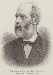 Den afdøde hr. AM Sullivan, MP, forfatter til "New Ireland" (gravering) af English School