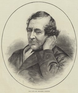 Den afdøde hr. Benjamin Webster (gravering) af English School