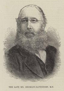 Den afdøde hr. Bromley-Davenport, MP (gravering) af English School
