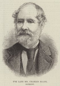 Den afdøde hr. Charles Reade, romanforfatter (gravering) af English School