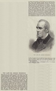 Den afdøde hr. George Thompson (gravering) af English School