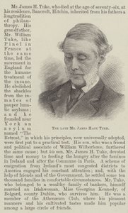 Den afdøde hr. James Hack Tuke (gravering) af English School