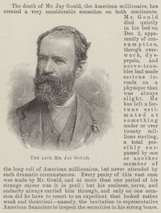Den afdøde Mr Jay Gould (gravering) af English School