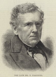 Den afdøde hr. T Falconer (gravering) af English School