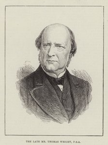 Afdøde hr. Thomas Wright, FSA (gravering) af English School