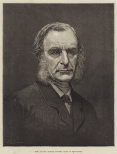 Den afdøde pastor Charles Kingsley, kanon af Westminster (gravering) af English School